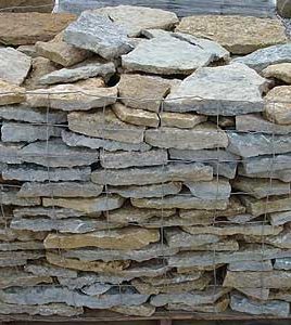 flat rock wall stone