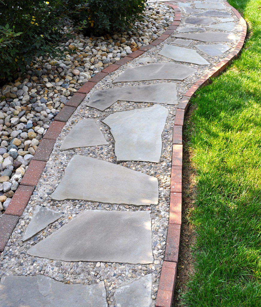 Gray Flagstone Indianapolis Decorative Rock McCarty Mulch