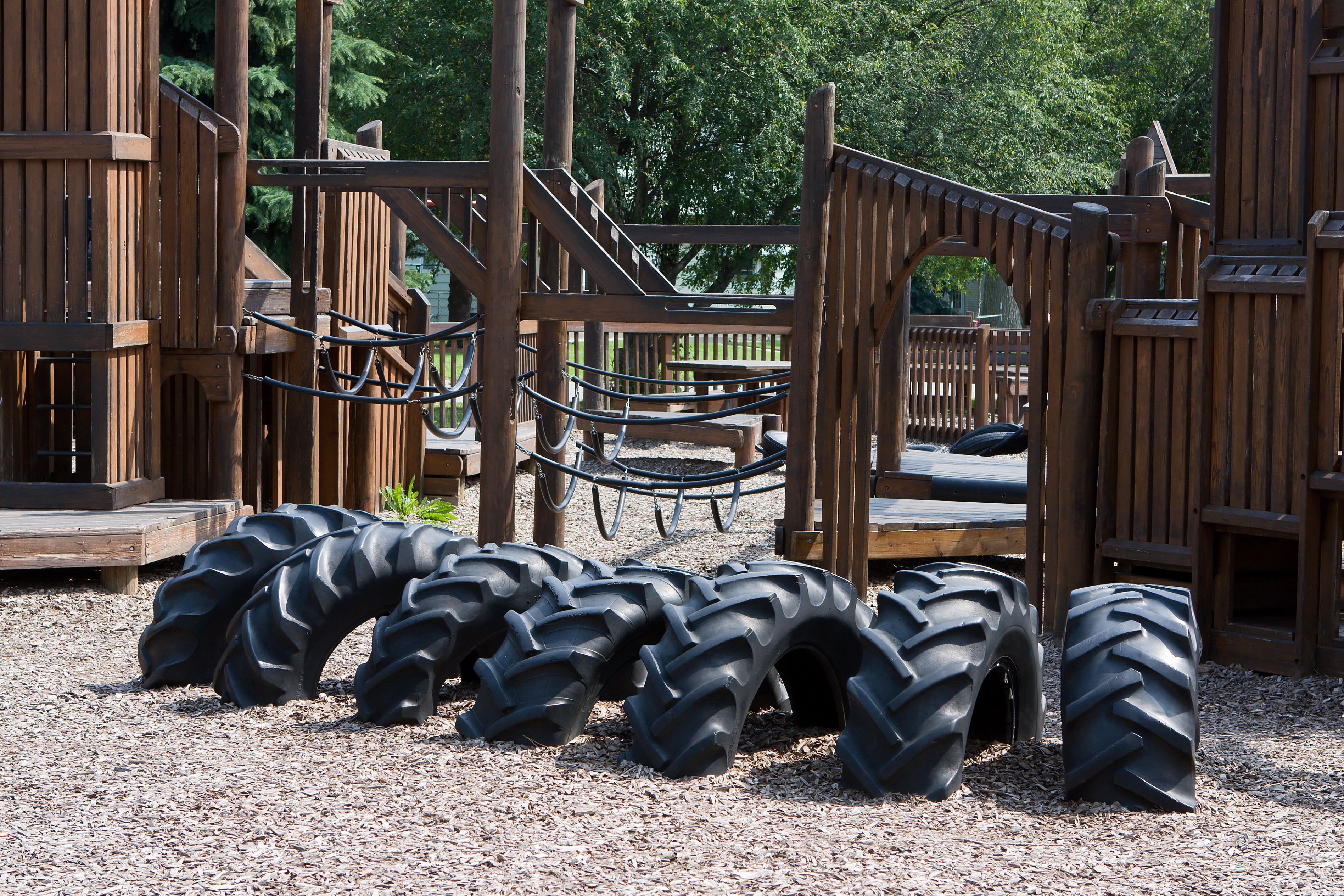 Playground Mulch Offers a Softer Surface