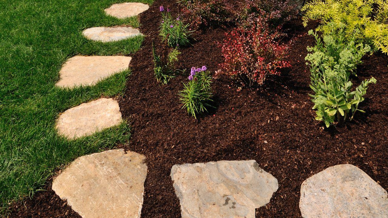 Mulch and Stone The Perfect Pair for LowMaintenance Landscaping